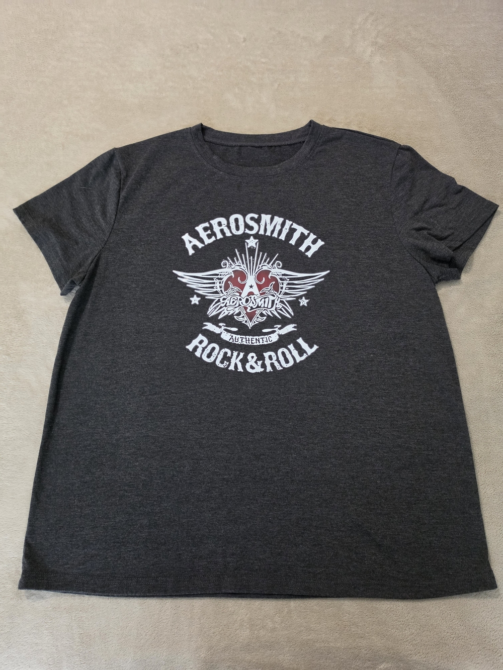 Rock & Roll Graphic Tee - Dark Gray